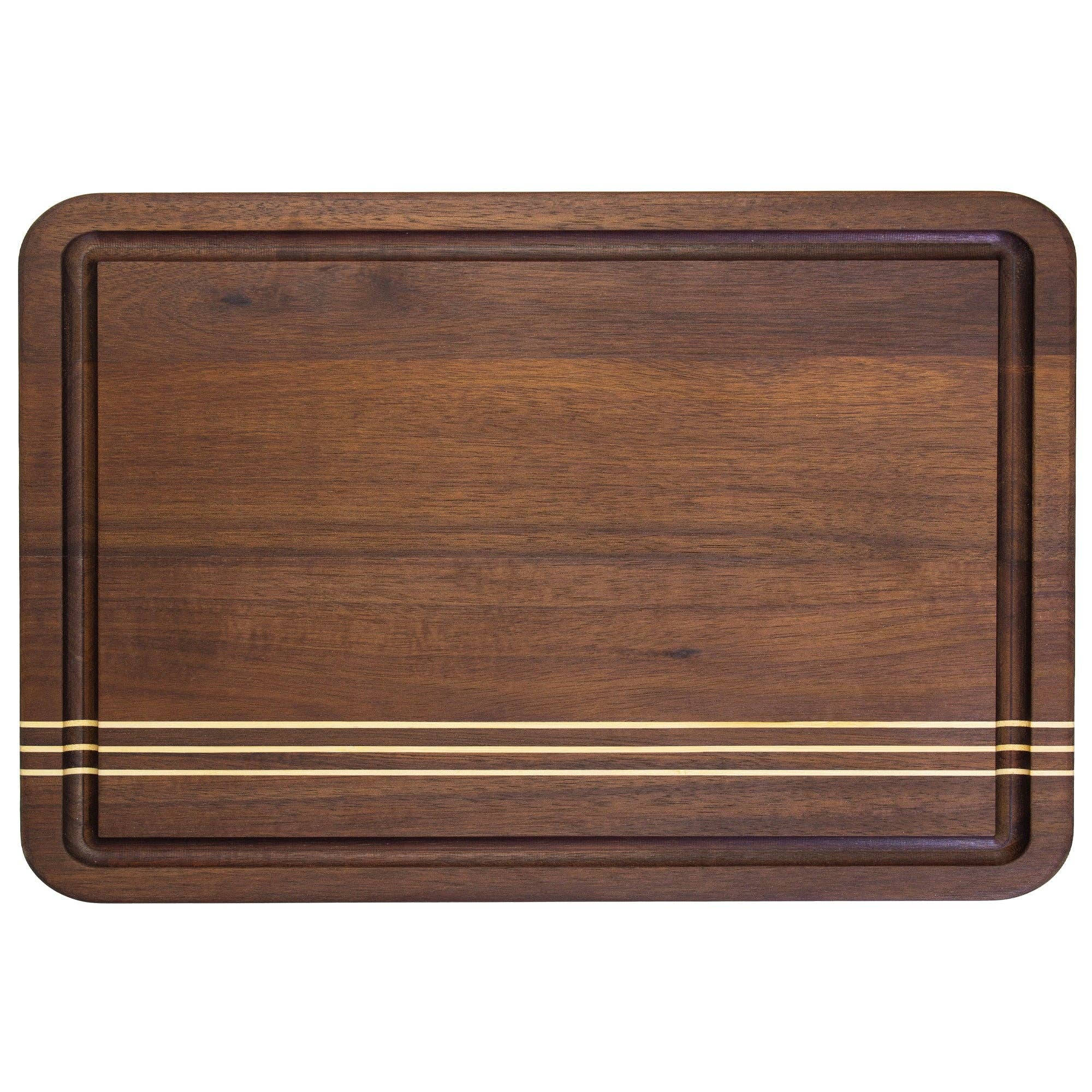 Planche à découper en bois d'acacia avec rigole