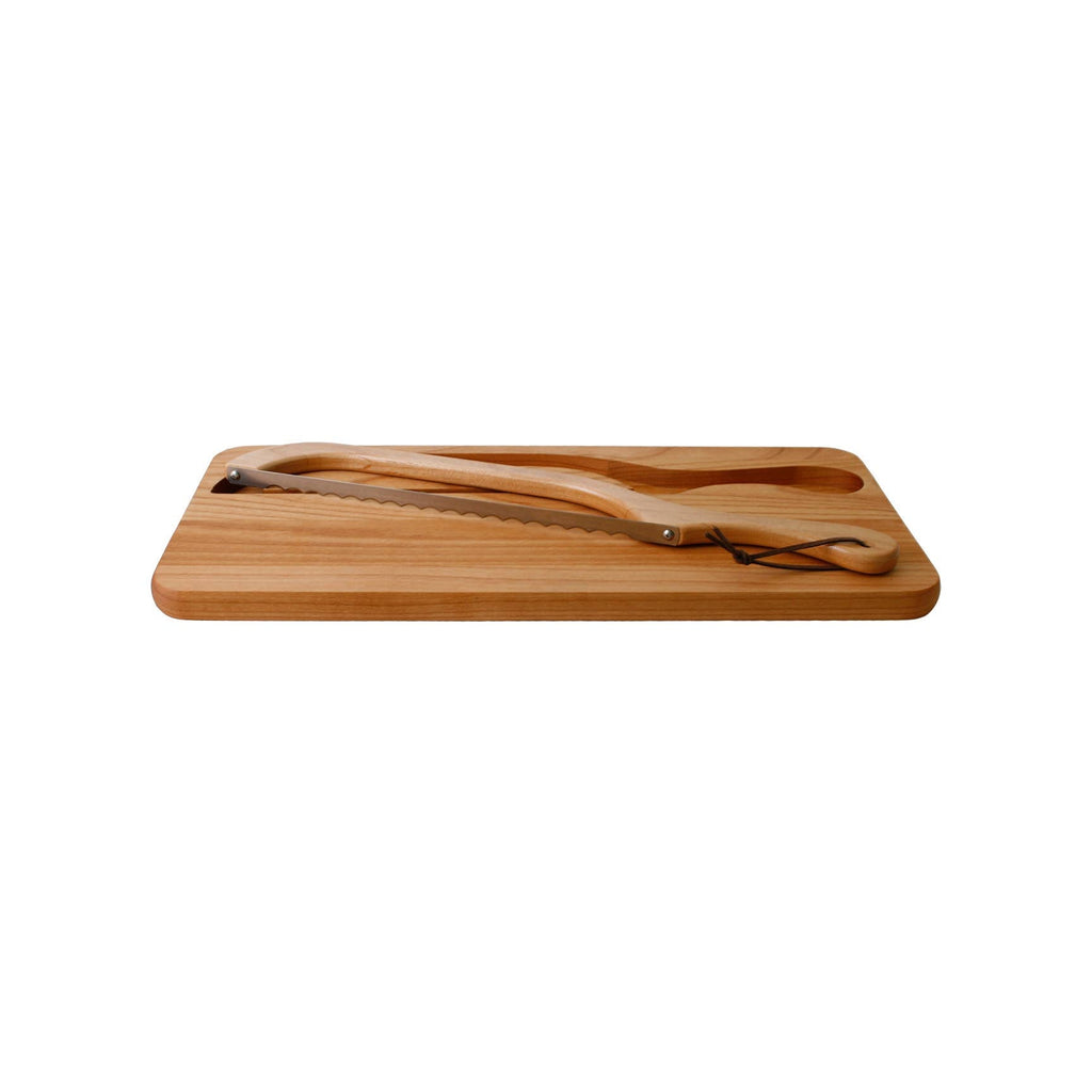 Planche à pain et couteau à découper en bois d'aulne – Droitier