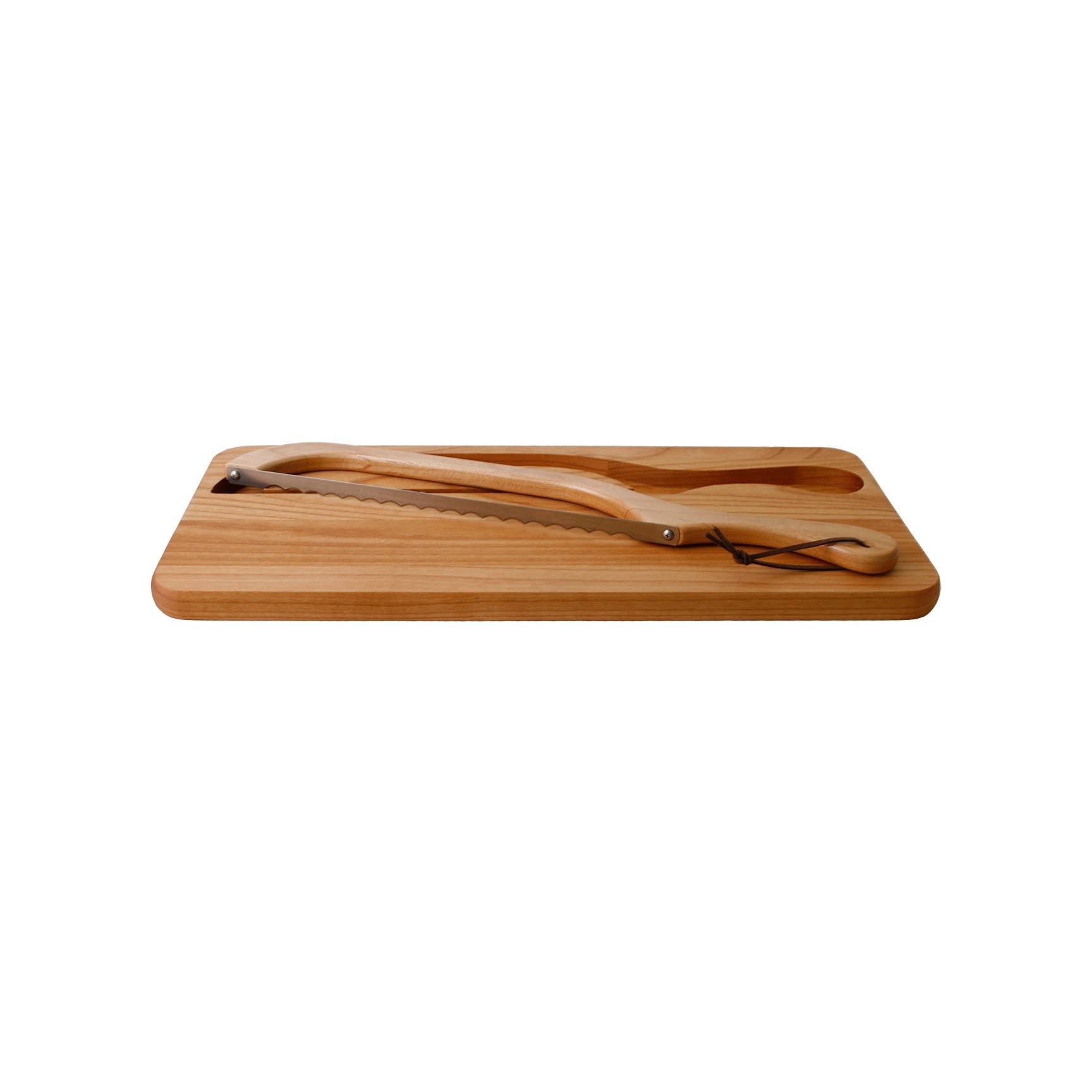 Planche à pain et couteau à découper en bois d'aulne – Droitier