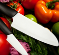 Ensemble de 2 couteaux en céramique - Santoku et couteau d'office