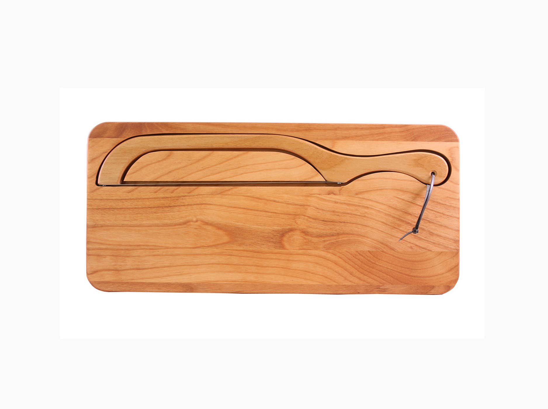 Planche à pain et couteau à découper en bois d'aulne – Droitier