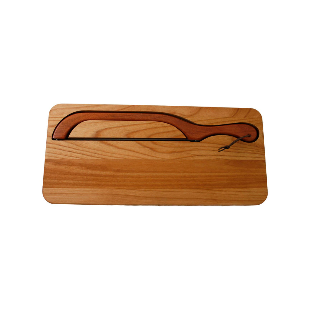 Planche à pain et couteau à découper en bois d'aulne – Droitier