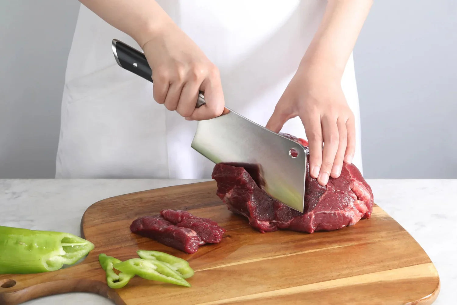 Couperet à viande 6" avec étui - Acier allemand