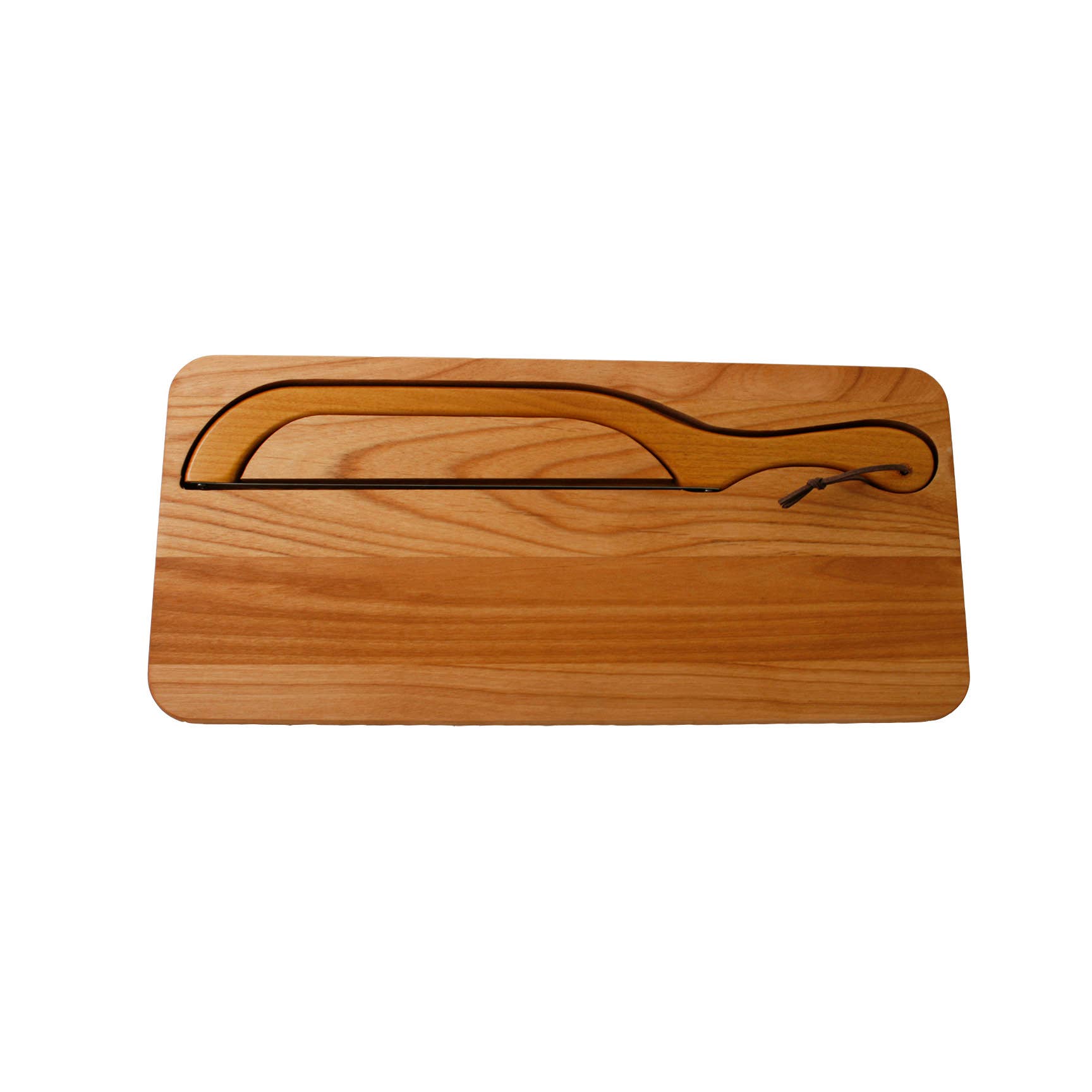 Planche à pain et couteau à découper en bois d'aulne – Droitier