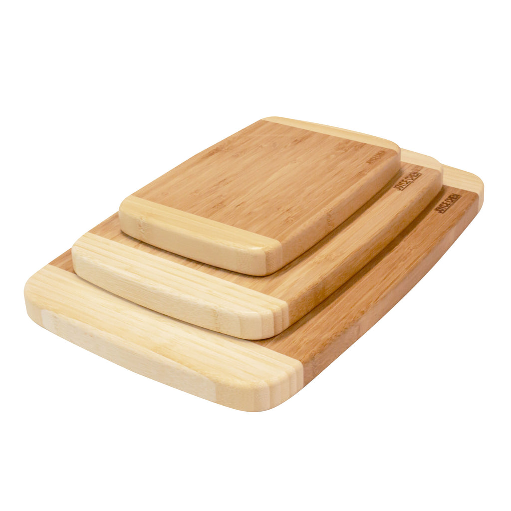 Ensemble de planches à découper en bambou - Paquet de 3